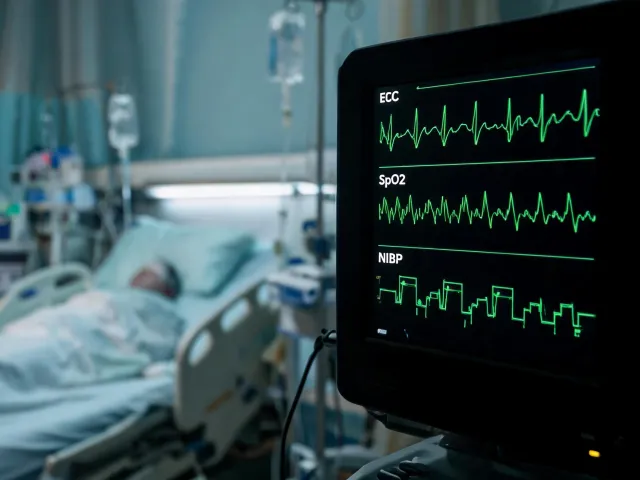 Icare bedside patient monitor with waveform display